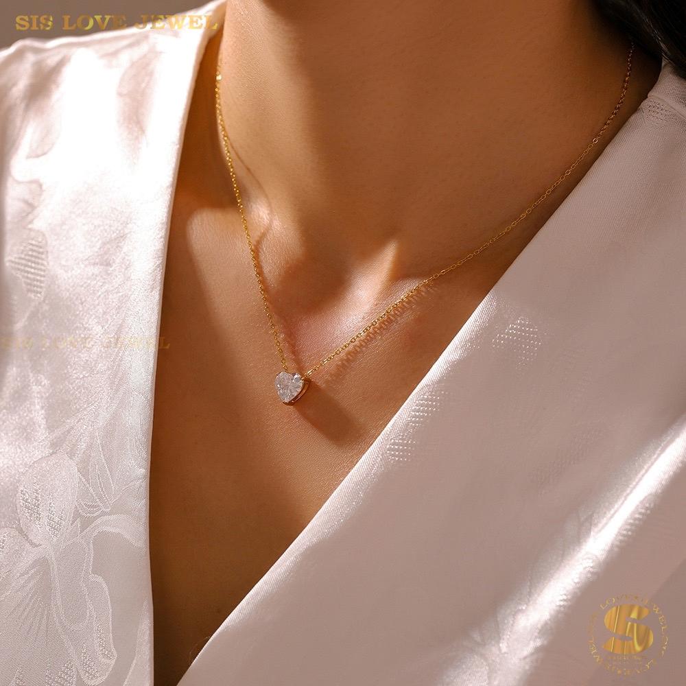 Zirconia Cherished Love Necklace N124