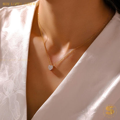 Zirconia Cherished Love Necklace N124