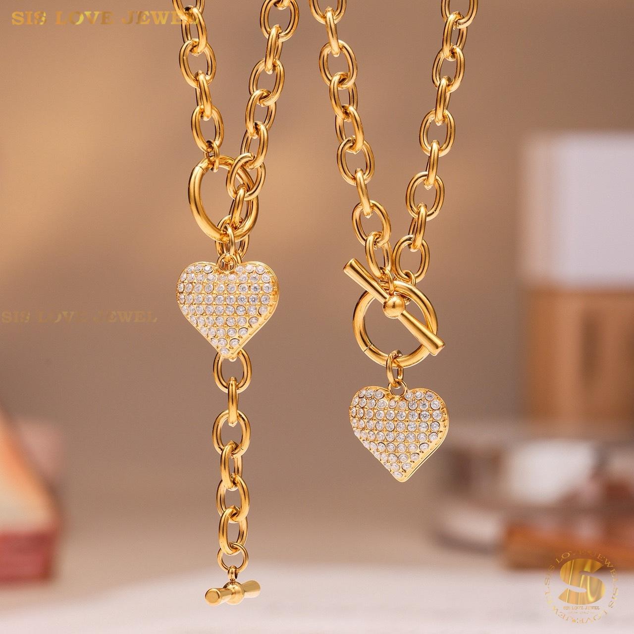 Love & Lock Necklace Set