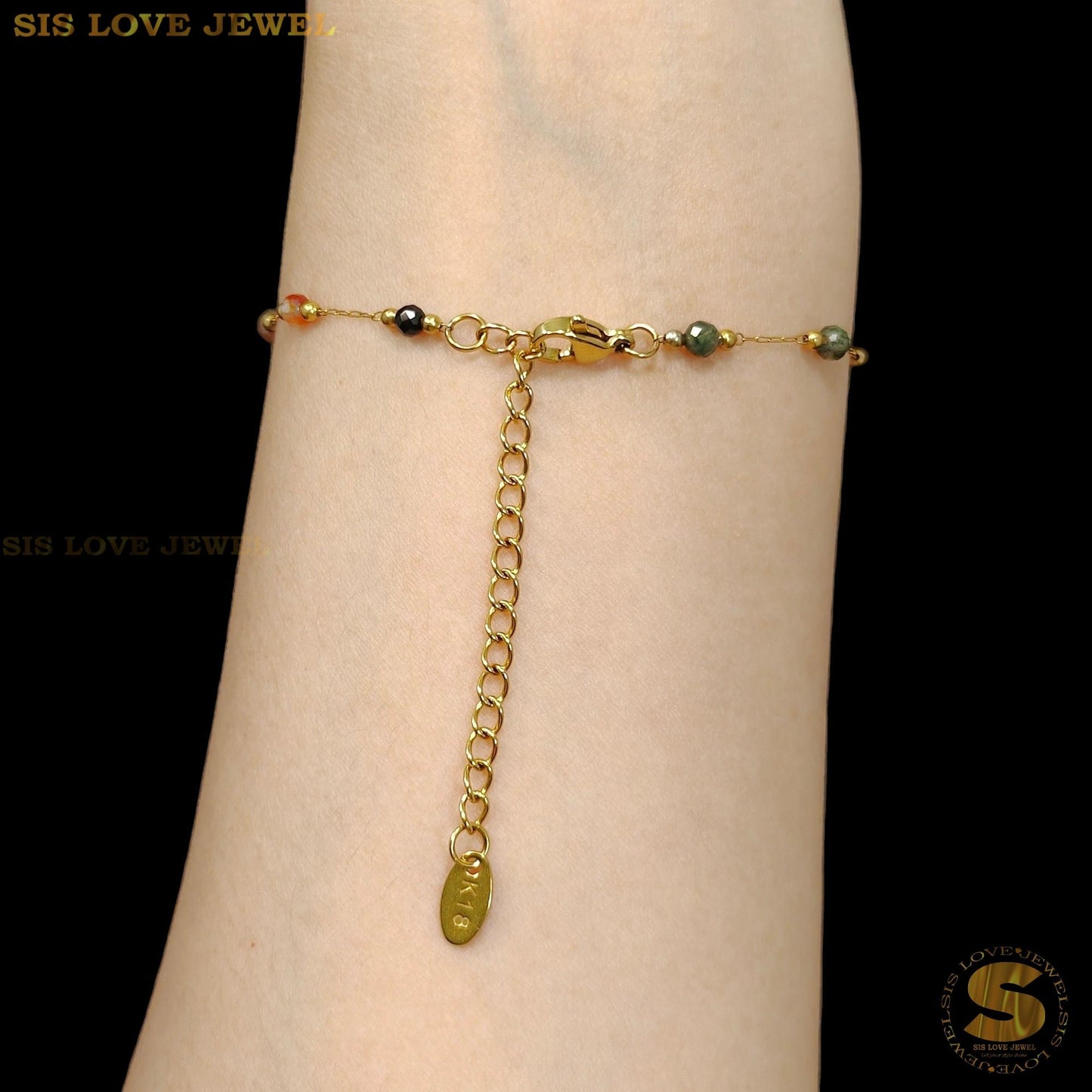 Delicate Colorful Stone Set N156 B241