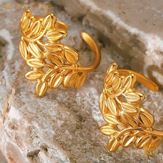 Chic Nature Leaf Open Ring R144