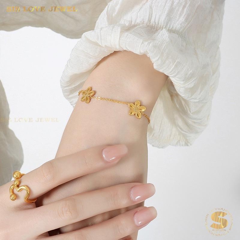 3-Flower Minimalist Bracelet B076