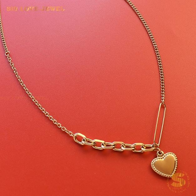 Gold Plated Love Pendant Necklace N061