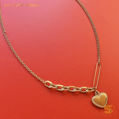 Gold Plated Love Pendant Necklace N061