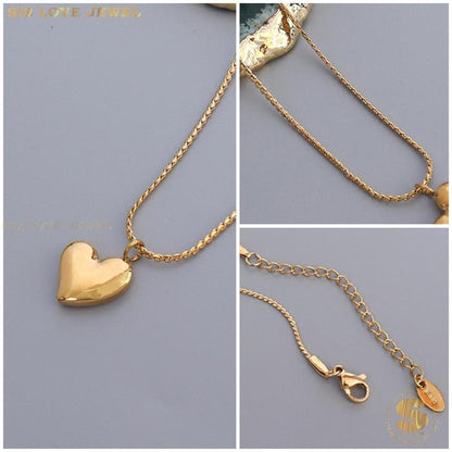 Simple Gold Plated Love Necklace N007