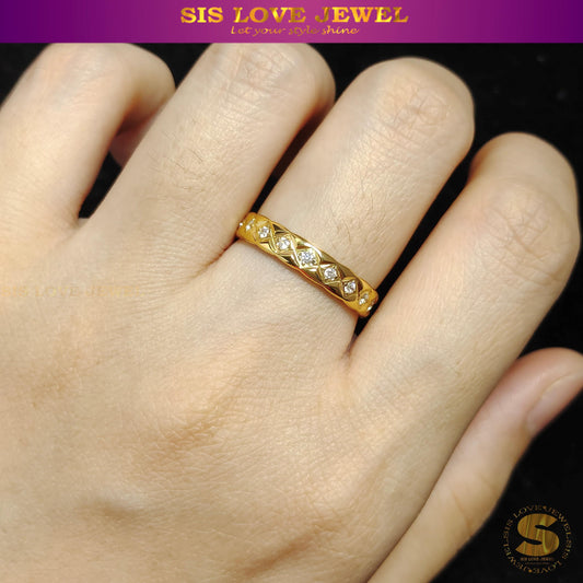 Pave Dome Ring R029
