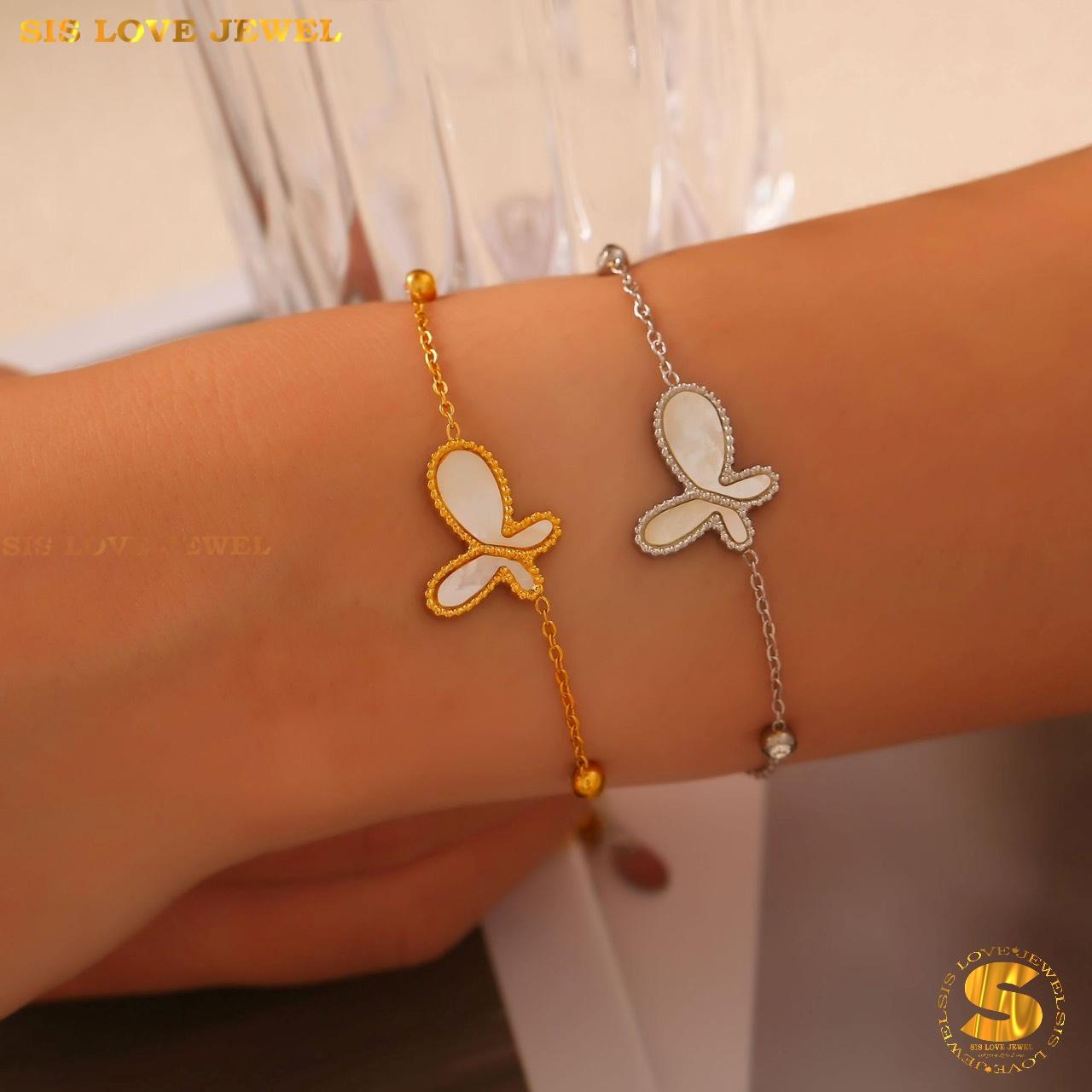 \White Shell Butterfly Bracelet B149