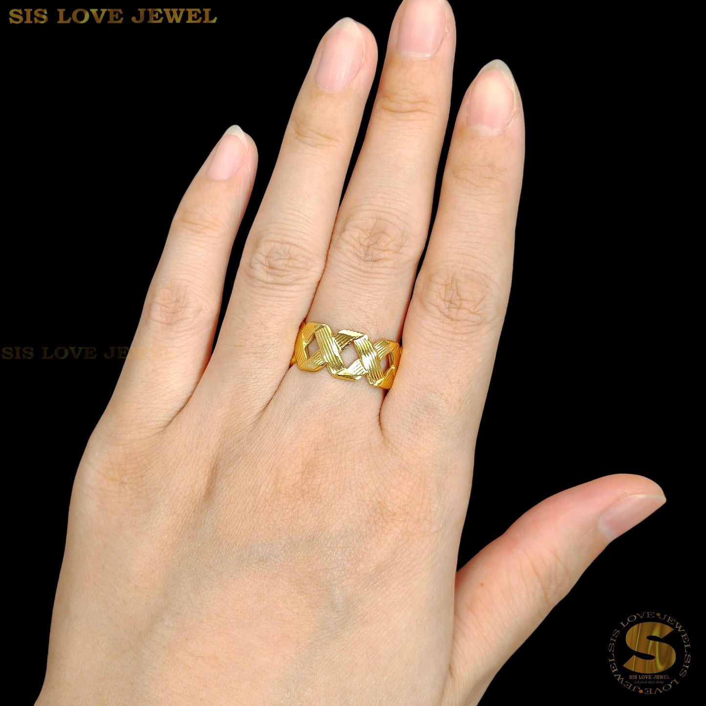 Simple Gold Plated Ring R109