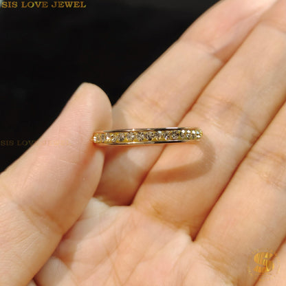 Sparkling Serenity Collar Zirconia Ring R069