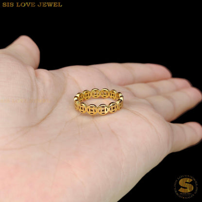 Lucky Money Coin Ring R115