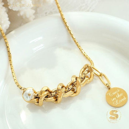 Charm of Fortune Cuban Choker Necklace N055