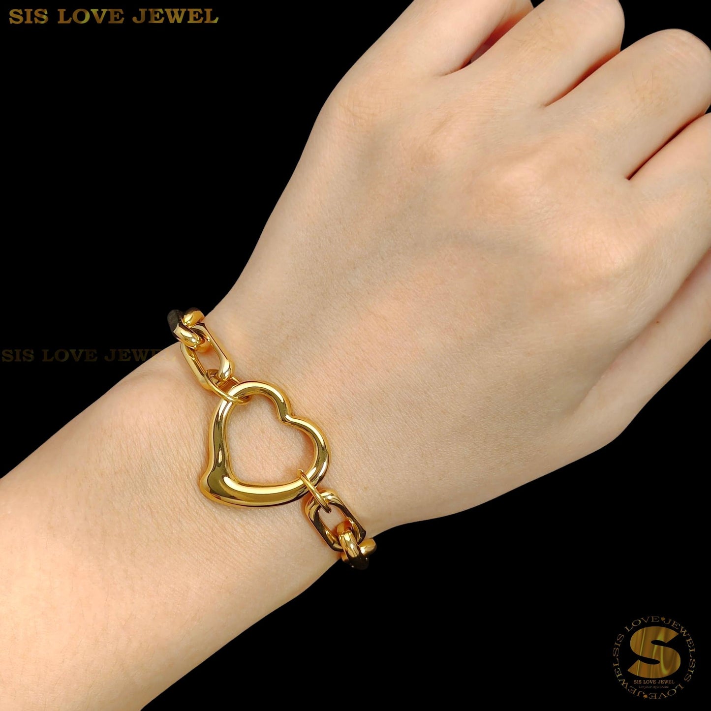 Big Love Thick Sauh Chain Bracelet B193