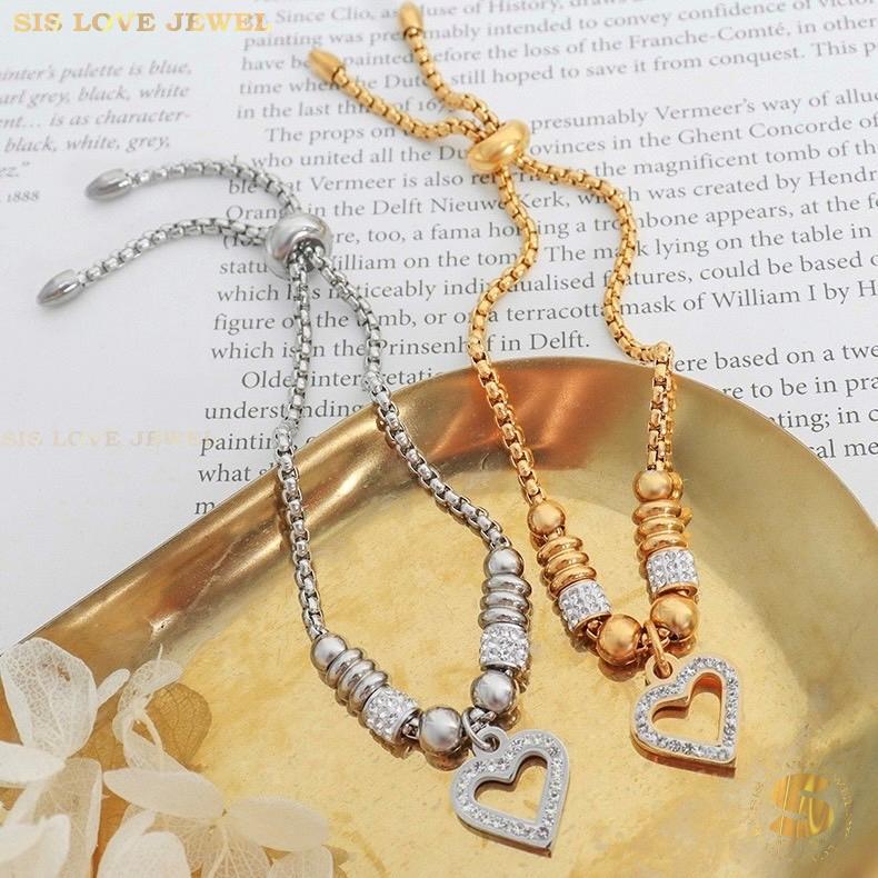 Adjustable Chain Love Bracelet B063 Gold