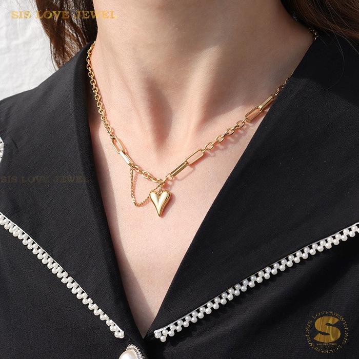 Gold Plated Love Pendant Necklace N068