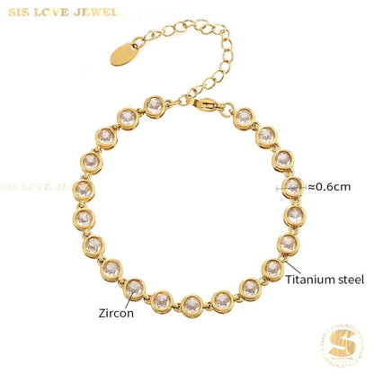 Zircon Tennis Bracelet B258