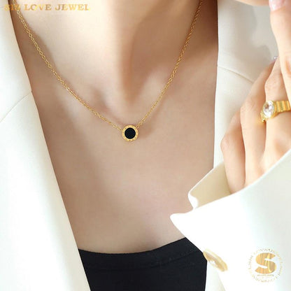 Roman Number Pendant Necklace N045