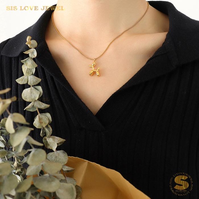Cartoon Balloon Dog Necklace N047