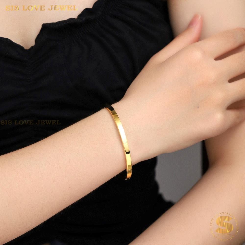Minimalist Plain Bangle H043