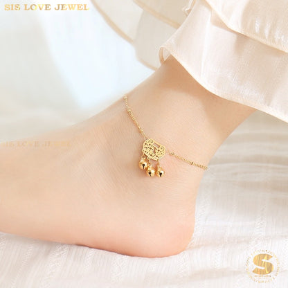 Pave Heart Gold Plated Bracelet A023