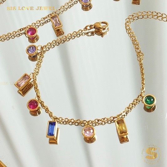 7 Colors Zirconia Bracelet B019