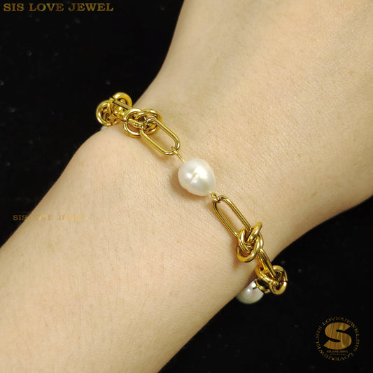 Natural Fresh Water Peal Bracelet B045