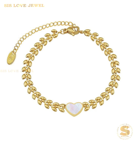 Love Shell Bracelet B047 Gold
