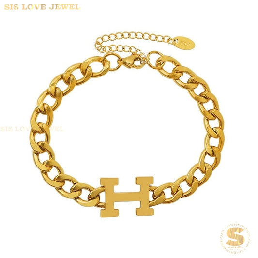 Lipan Chain Bracelet B053 Gold