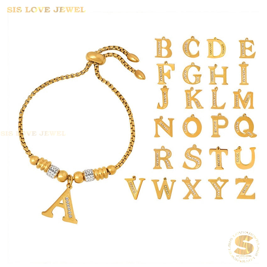 Alphabet Letters Bracelet B068