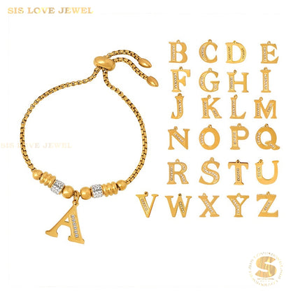 Alphabet Letters Bracelet B068