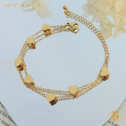 2 Layers Love Bracelet B090