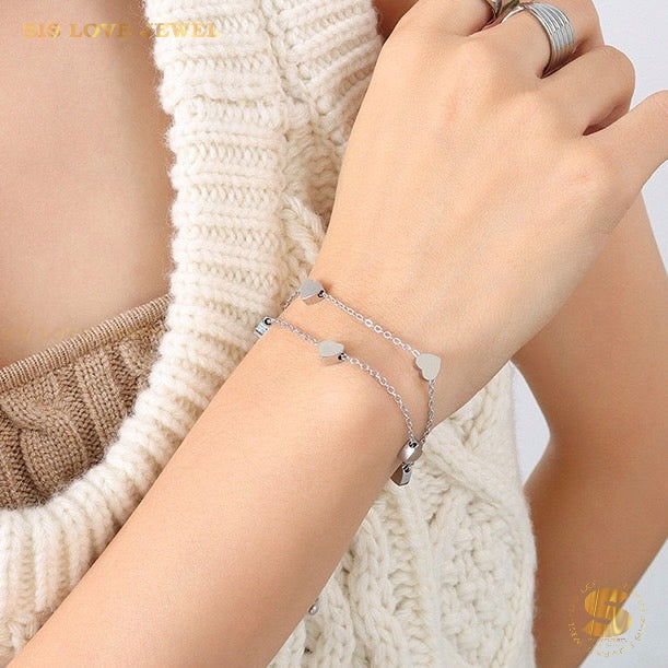 2 Layers Love Bracelet B090