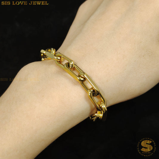 Thick Gold Chain Bracelet B101