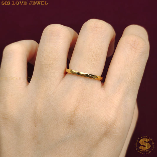 Simple Blink Blink Thin Ring R098