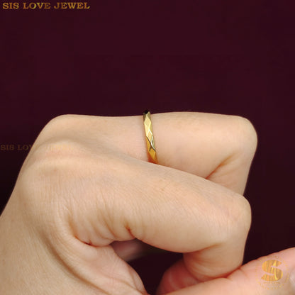 Simple Blink Blink Thin Ring R098