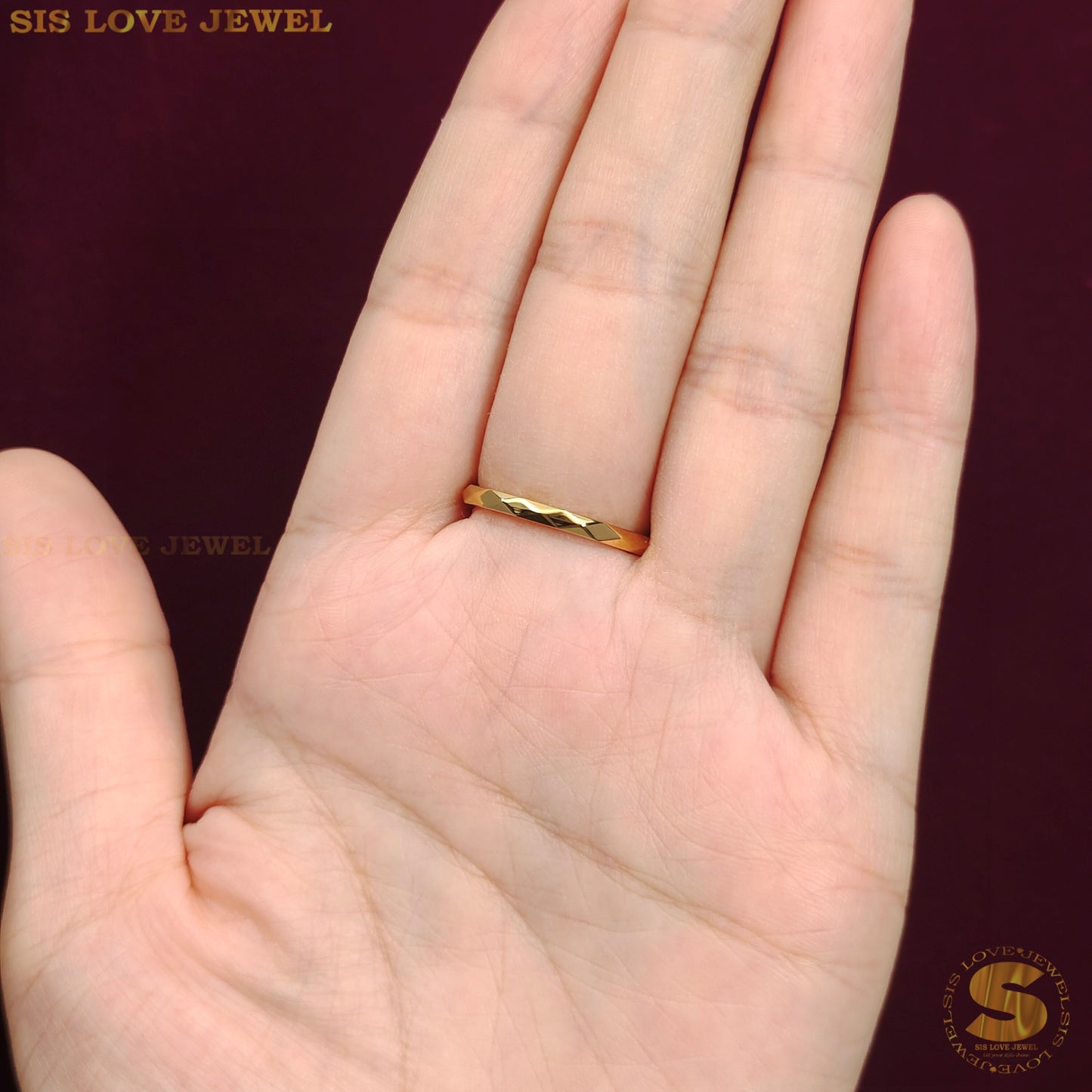 Simple Blink Blink Thin Ring R098