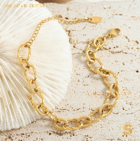 Paperclip Chain Bracelet B120