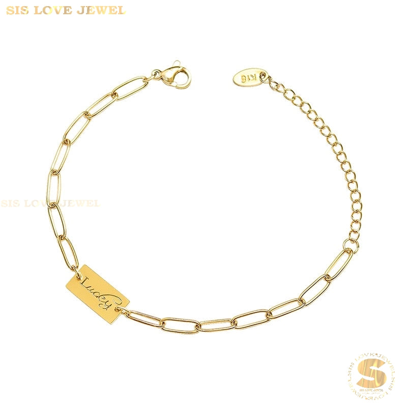 Lucky Paperclip Bracelet B128