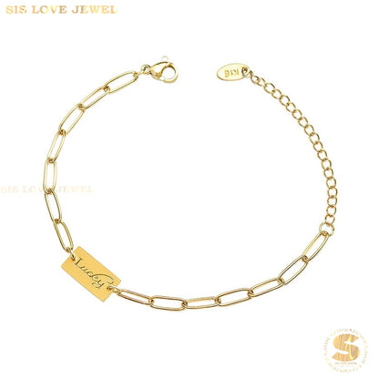 Lucky Paperclip Bracelet B128