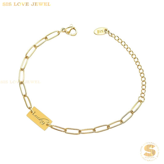 Lucky Paperclip Bracelet B128