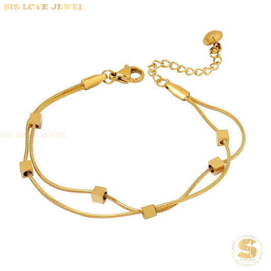 Mini Cube Double-Layer Bracelet B139