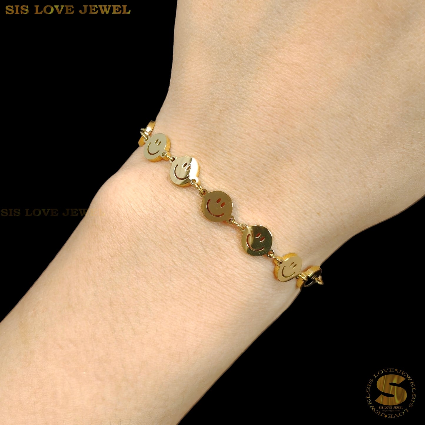 Smile Face Chain Bracelet B155