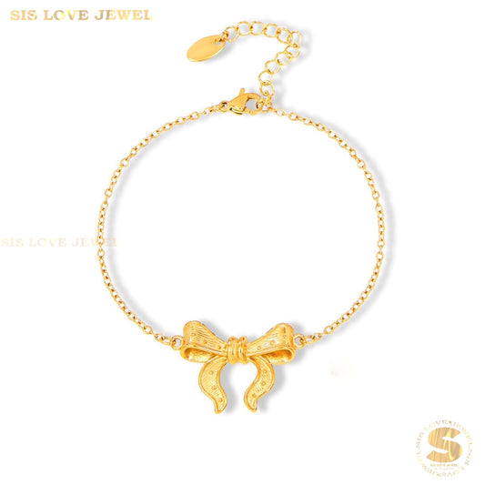 Ribbon Chain Bracelet B157