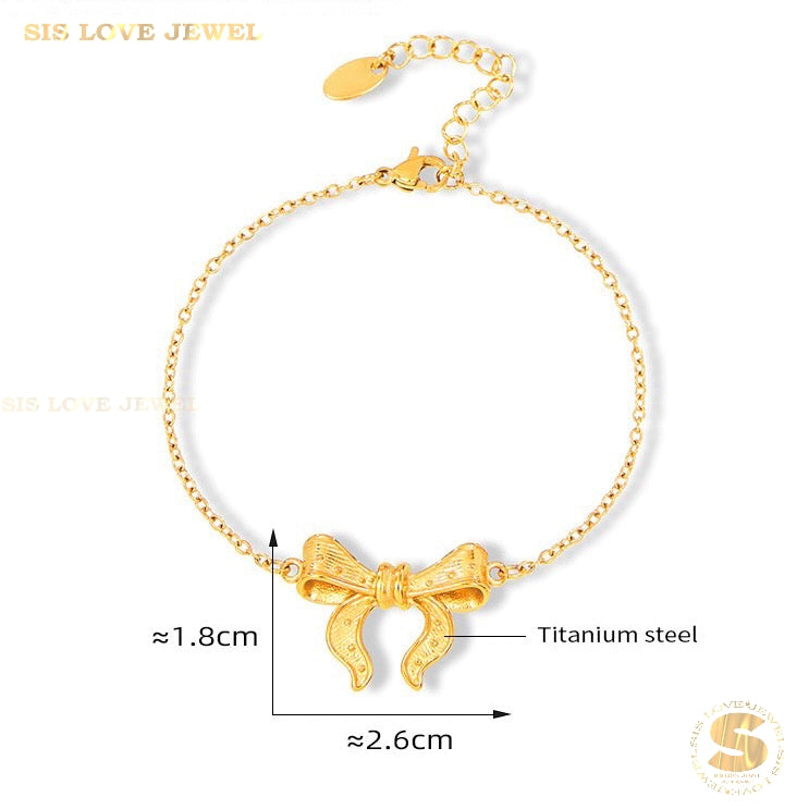 Ribbon Chain Bracelet B157