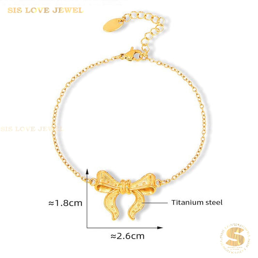 Ribbon Chain Bracelet B157