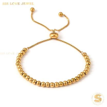 Adjustable Boba Bead Bracelet B215