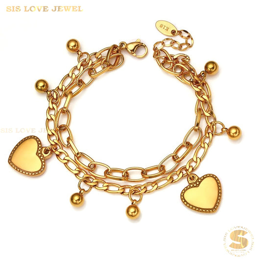 Double-Layer Boba Love Bracelet B216