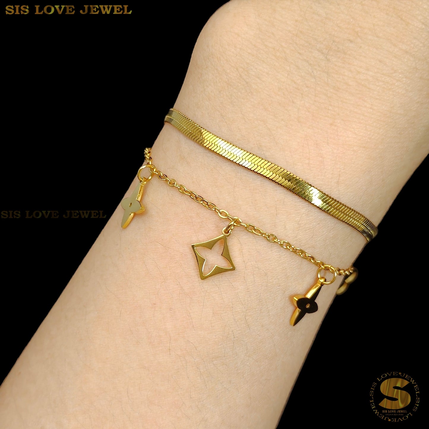 Double-Layer Snake Bracelet B224