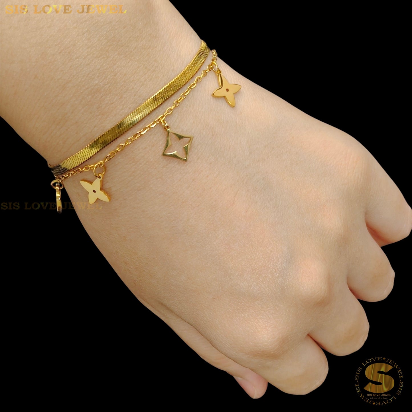 Double-Layer Snake Bracelet B224