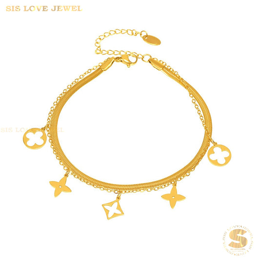 Double-Layer Snake Bracelet B224