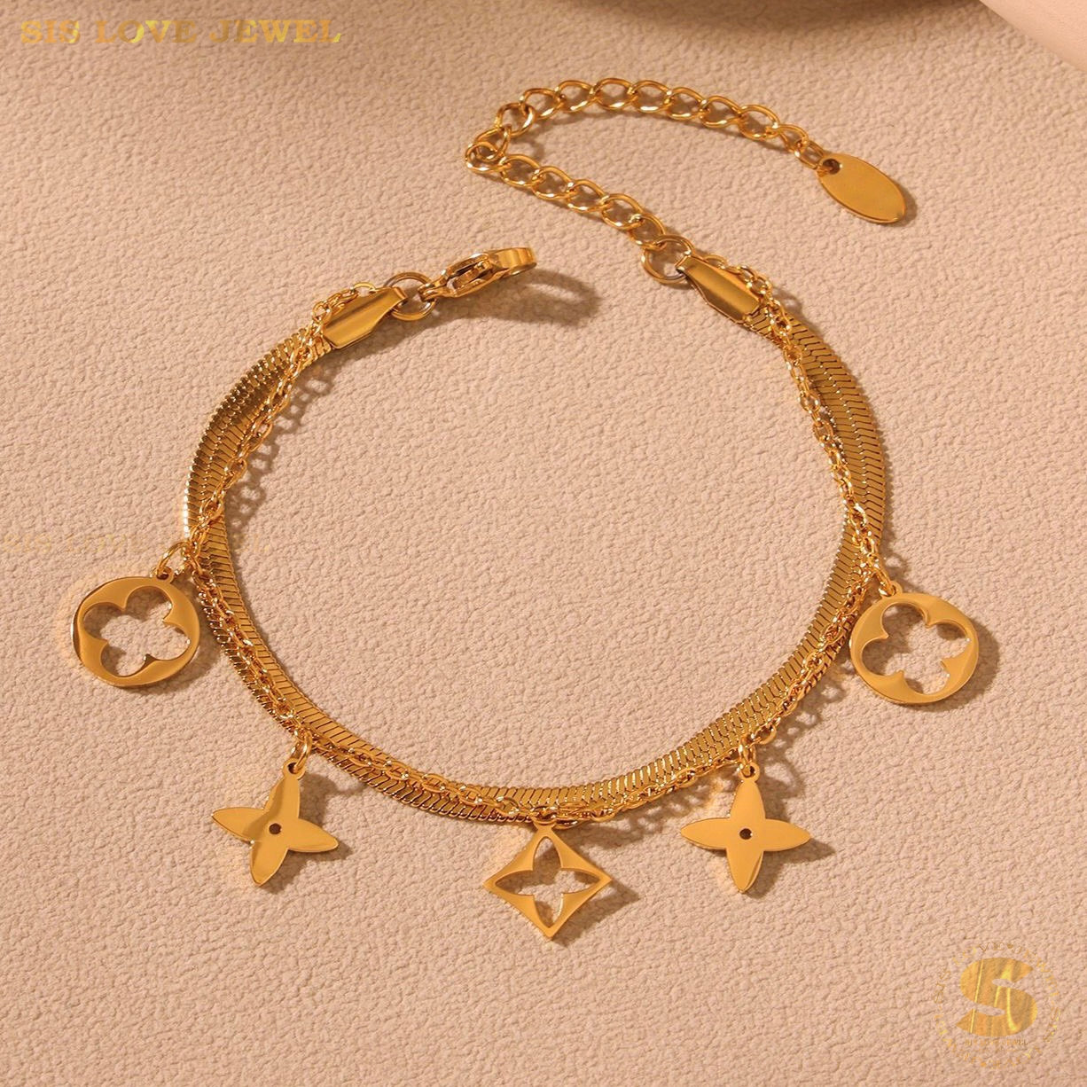 Double-Layer Snake Bracelet B224